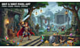 create 8bit 16bit pixel art items, icons, props and game character sprites