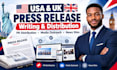 do USA UK press release writing distribution and PR distribution
