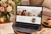 design an editable canva wedding website with rsvp