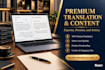 do professional translation and writing