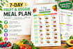 create a 7 day fruit and vegetable meal planner with grocery