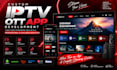 do custom iptv admin panel, iptv control panel, iptv dashboard, ott admin panel