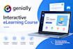create a genially interactive elearning course and online training