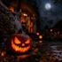 create spooky halloween hologram animation vj loop and haunted projection effect