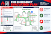 design a fire emergency evacuation plan and map design