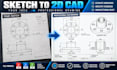 create professional 2d mechanical engineering drawings