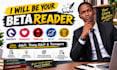 be your beta reader manuscript feedback critique