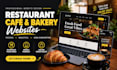 restaurant website, cafe website, bakery website, food website