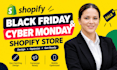 build black friday shopify store for cyber monday, black friday store promotion