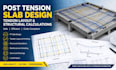 design post tension slab, tendon layout and structural calculations