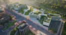 design 3d large scale real estate urban development masterplan landscape render