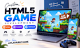 develop html5 game, web game, browser game, phaser game with gdevelop