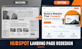 design or redesign your hubspot cms landing page