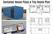 design container house plans, tiny house plans and architectural drawings
