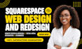 build squarespace website and redesign squarespace website, squarespace website