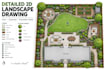 create a 2d backyard landscape plan, patio and garden design