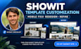 fix mobile responsive website customize design redesign update showit template