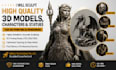 design custom 3d printable character models