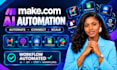 fix make com automation, set up made come integromat ai automation make com