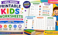 design printable homeschool kids worksheets for learning, practice