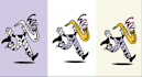create a custom, hand made, mascot logo, no ai