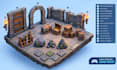 create optimized low poly character models 3d game assets, weapons, and vehicles