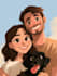 make a disney children cartoon illustration