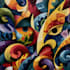 create modern abstract digital art paintings