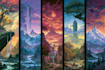 create environment fantasy landscape illustration