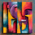 create abstract geometric digital art