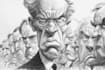 create a distinctive political cartoon
