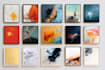 create elegant abstract wall art in oil painting style