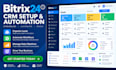set up bitrix24 CRM automation workflows sales pipelines lead management