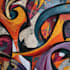 paint graffiti art on the street wall