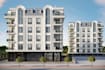estate 3d residential building,apartment complex,parking lot,cgi exterior render