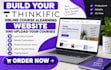 build your thinkific online course elearning website and upload your courses