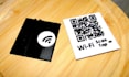 design and 3d print a custom wifi qr code or nfc sign