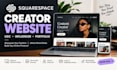 design a squarespace creator website, ugc portfolio, influencer, content creator