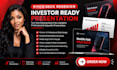 redesign old pitch deck to investor ready presentation series a mobile app tech