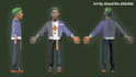 create 3d stylized game ready textured characters