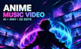 create an ai animated anime music video or amv edit