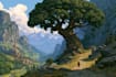 do fantasy landscape illustrations