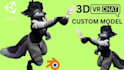 create a 3d character model, vrchat avatar, furry avatar, nsfw avatar