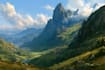 amazing fantasy landscape illustration