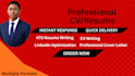 professionally write an ats optimized resume and CV