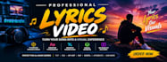 create a professional animated lyrics video service
