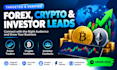 provide forex, crypto and investor leads