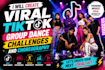 create trending tik tok group dance challenge videos