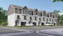 remodel 3d site plan, townhouse rendering,house exterior design,landscape visual