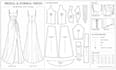 create bridal and formal dress sewing pattern